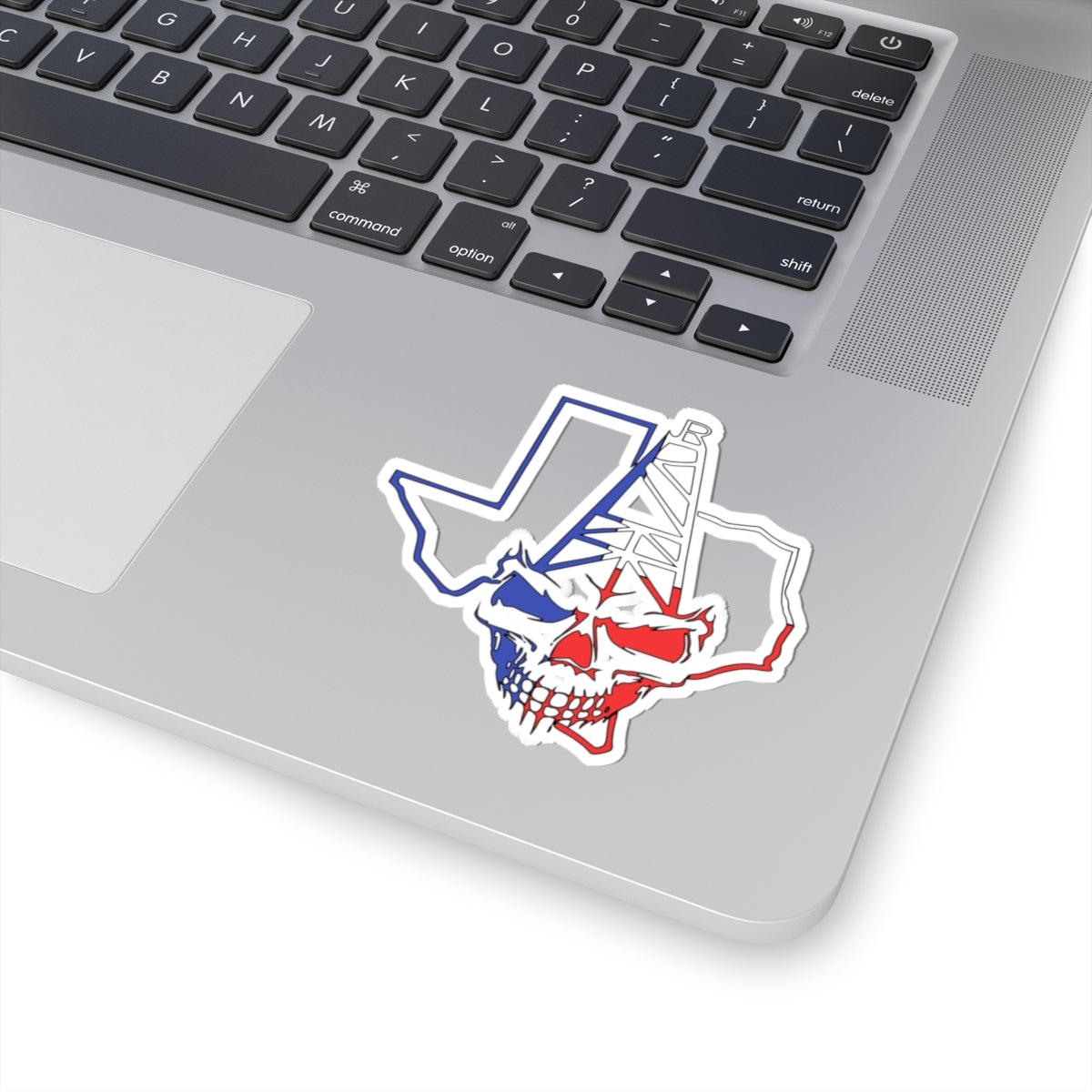 Texas color Skull -Cut Stickers, Laptop Decor, Bike Stickers, Texan Pride, Oilfield Gifts, Unique Art Decor